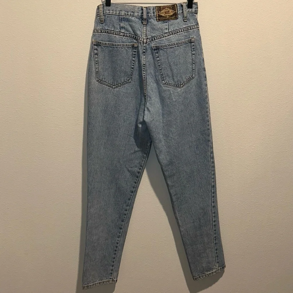 Vintage 90s Express Women’s Blue Jeans - High Rise, Slim Fit, Tapered Leg - Picture 2 of 9